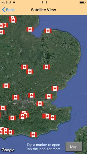 Capture d'écran de Historic UK Airfields sur iPhone 7