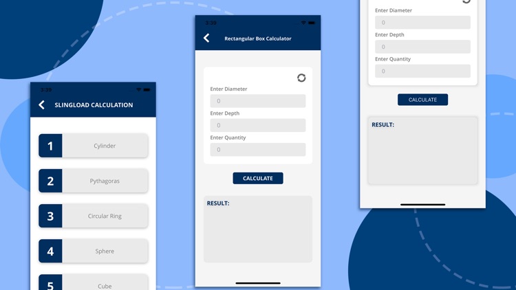 Clube Geometry Calculator