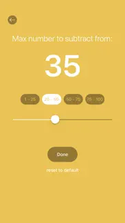 subtraction flash cards quiz iphone screenshot 3