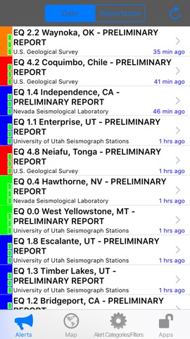 Instant USGS Earthquake Liteのおすすめ画像2