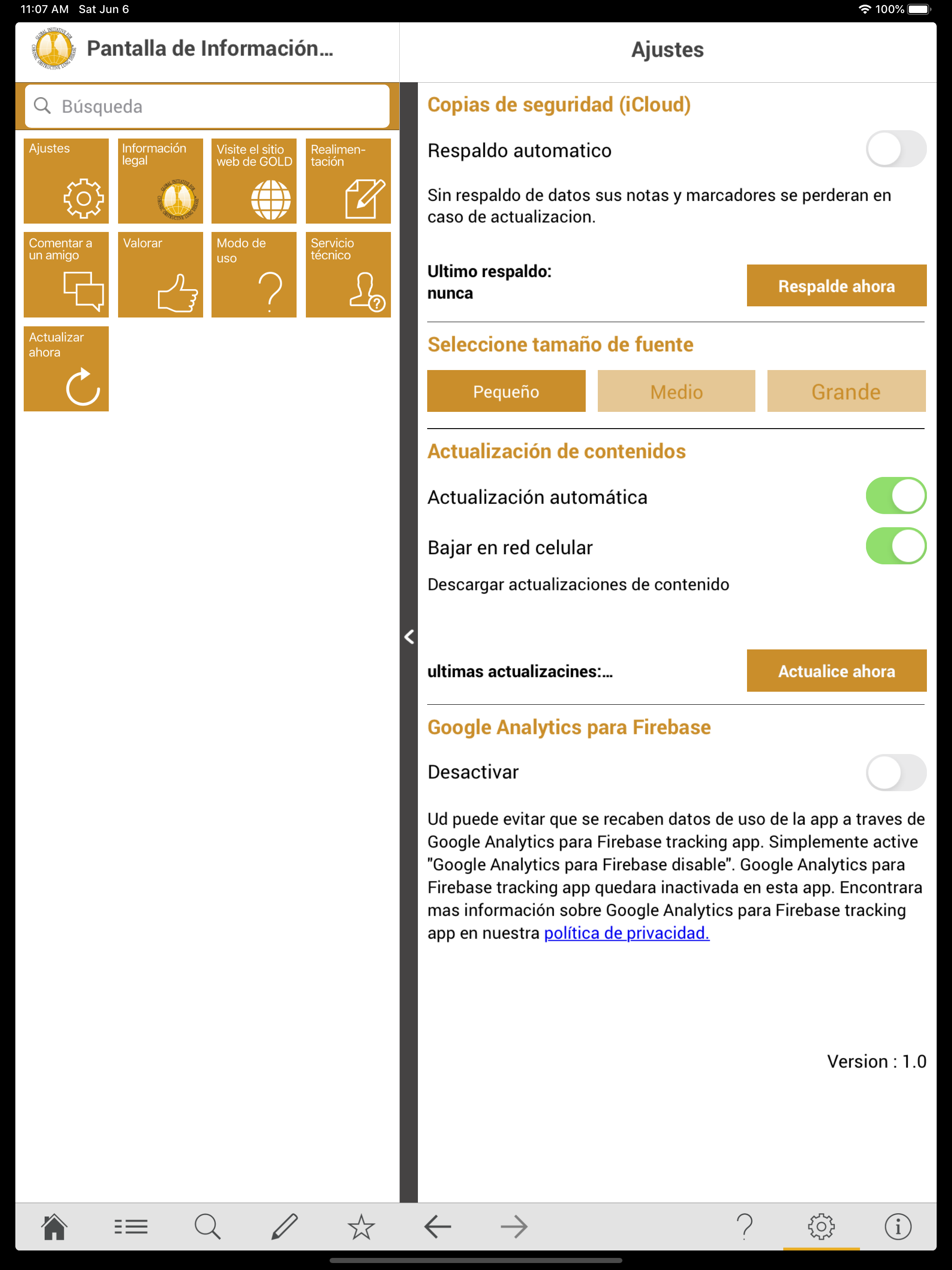 GOLD 2020 Guía de Bolsillo screenshot 10