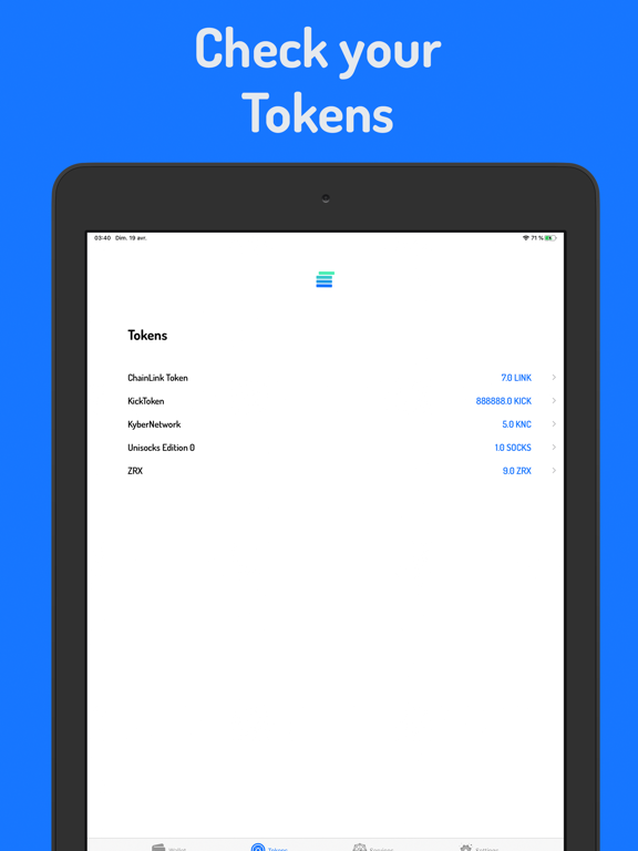 100-8 DApps iPad screenshot
