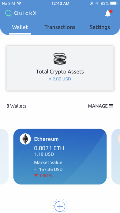 QuickX Wallet screenshot 2