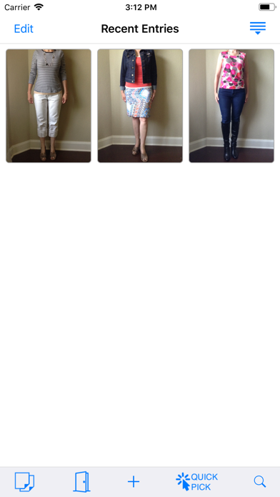 Wardrobe Journal Screenshot