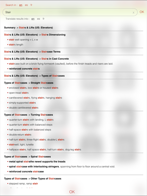 VisualTerms of construction iPad screenshot 3 - Reference app