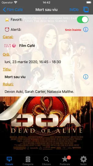 Capture d'écran de Romanian TV Schedule sur iPhone 3