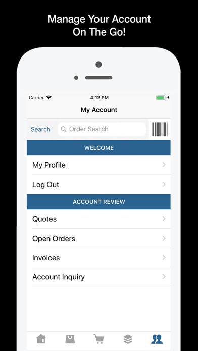 WHCI Plumbing Supply OE Touch Screenshot