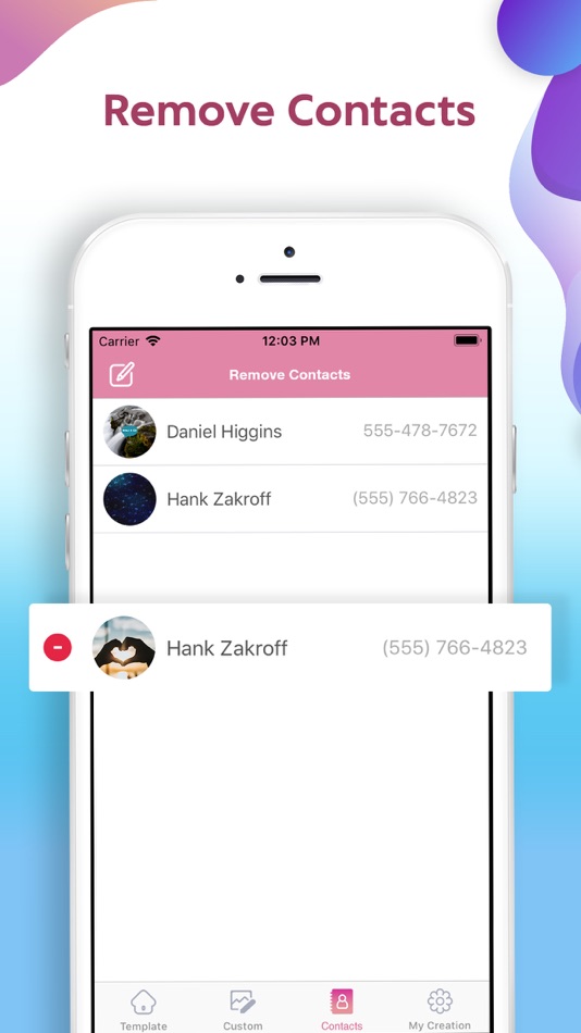 #7. Color Caller Screen (iOS) By: Patel Darshan