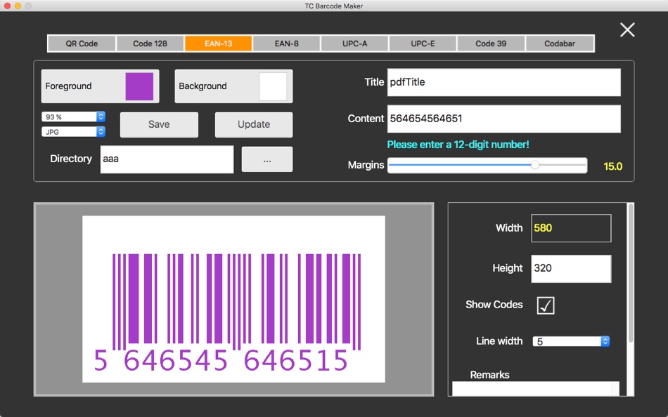 #4. TC Barcode Maker (macOS) 由: TowmsChang