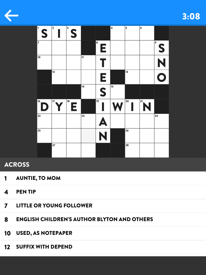 Crossword •