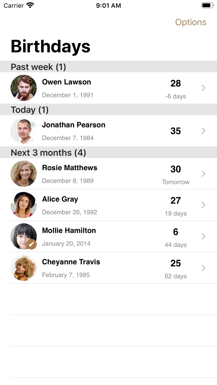 iPhone screenshot