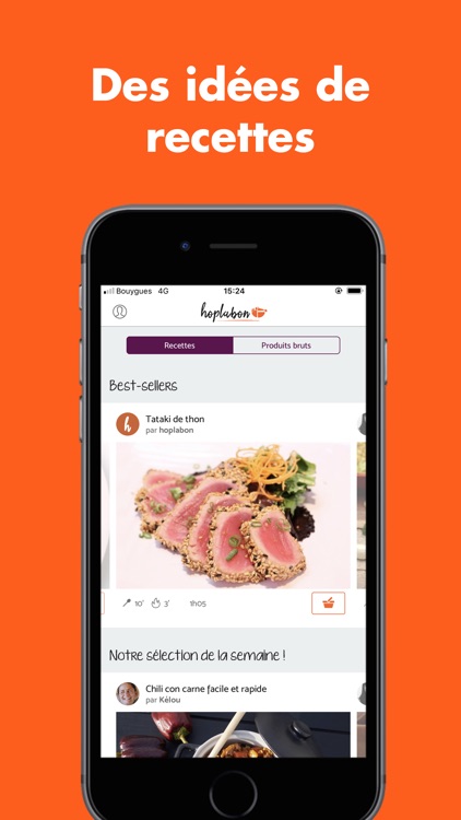 hoplabon - Recettes et courses