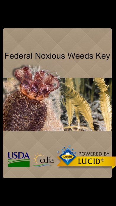 Screenshot #1 pour Federal Noxious Weeds Key