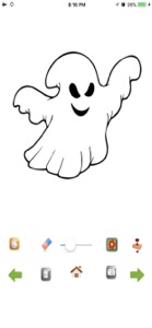 Haunted Halloween Color Pages screenshot #3 for iPhone