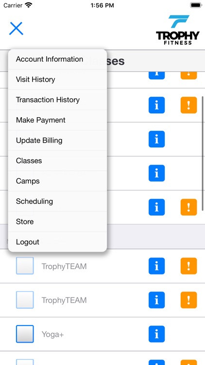 Trophy Fitness Member Portal screenshot-3