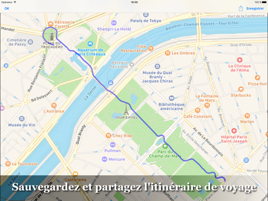 Screenshot #6 pour Créer un itinéraire: MapWalker