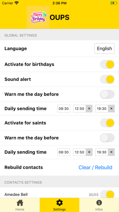 Screenshot #2 pour Oups-app