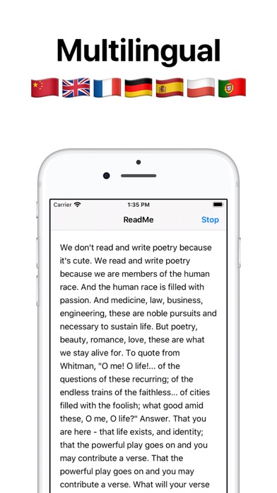 Screenshot #2 pour Text to speech reader