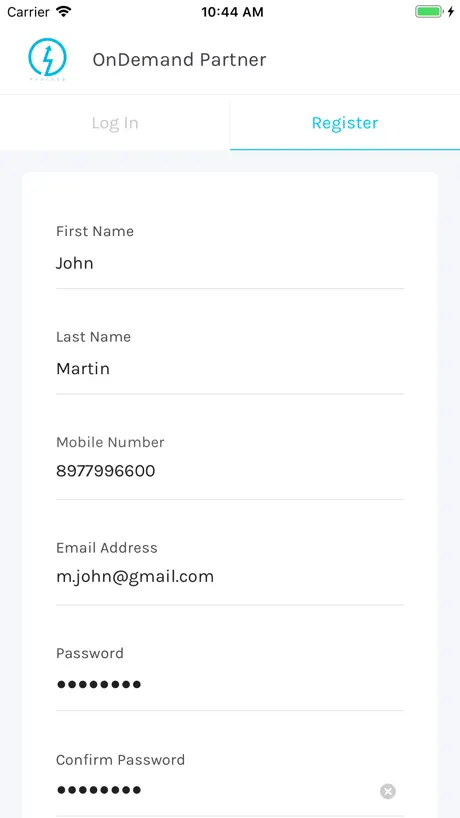 OnDemand Partner App