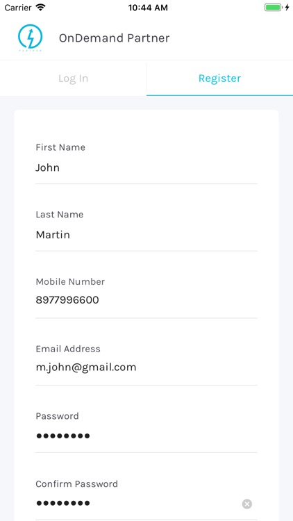 OnDemand Partner App