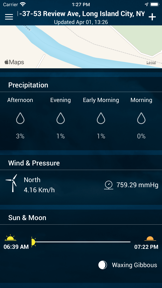 Weather app - Weather forecast screenshot