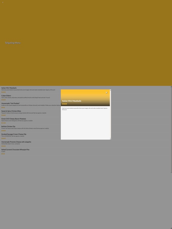 Nicoletta's Catering iPad screenshot 4 - Lifestyle app