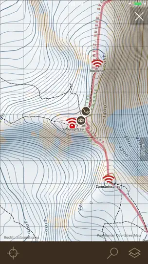 Screenshot von Altimeter+ (Höhenmesser) auf dem iPhone 3