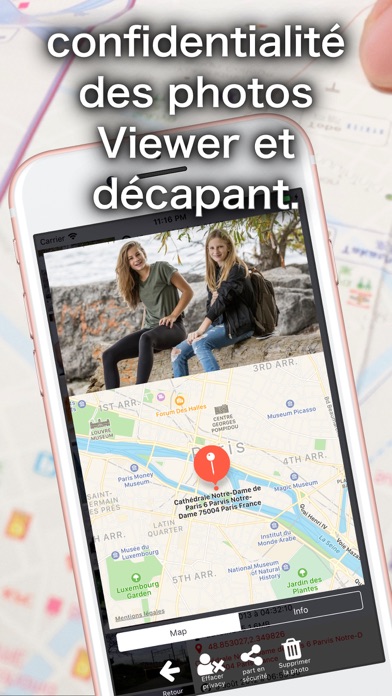 Screenshot #1 pour Supprimer Exif Photo Secure