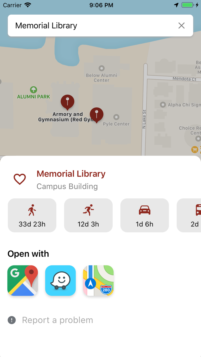 UW Madison Campus Maps