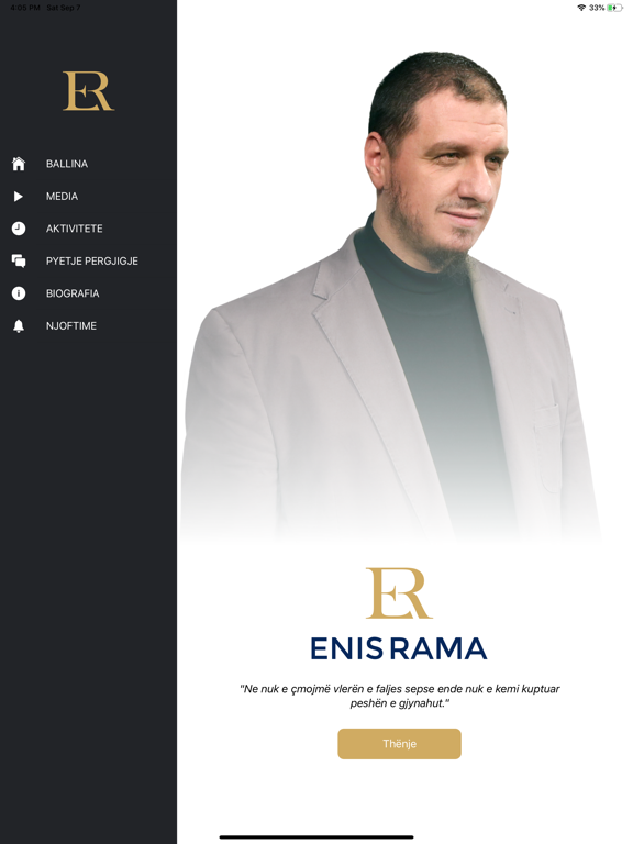 Enis Rama iPad screenshot 1 - Productivity app