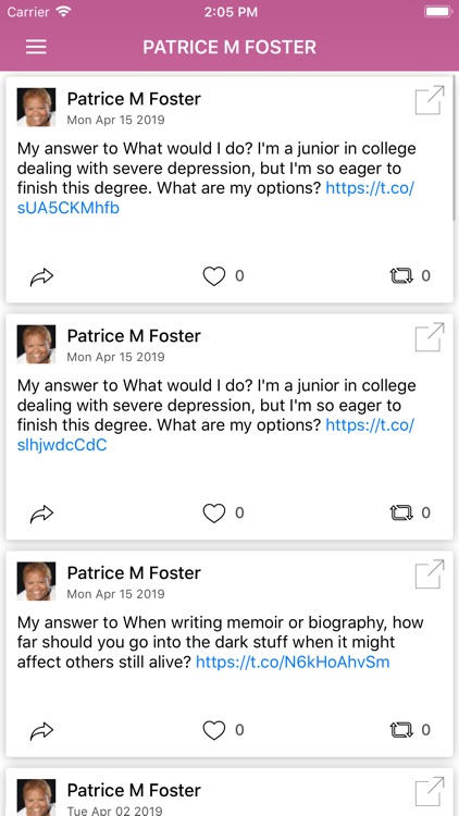 Patrice M. Foster: Teens Blog screenshot-6