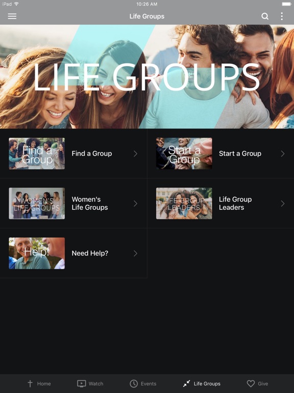 Canyon Hills Community Church iPad screenshot 3 - Lifestyle app