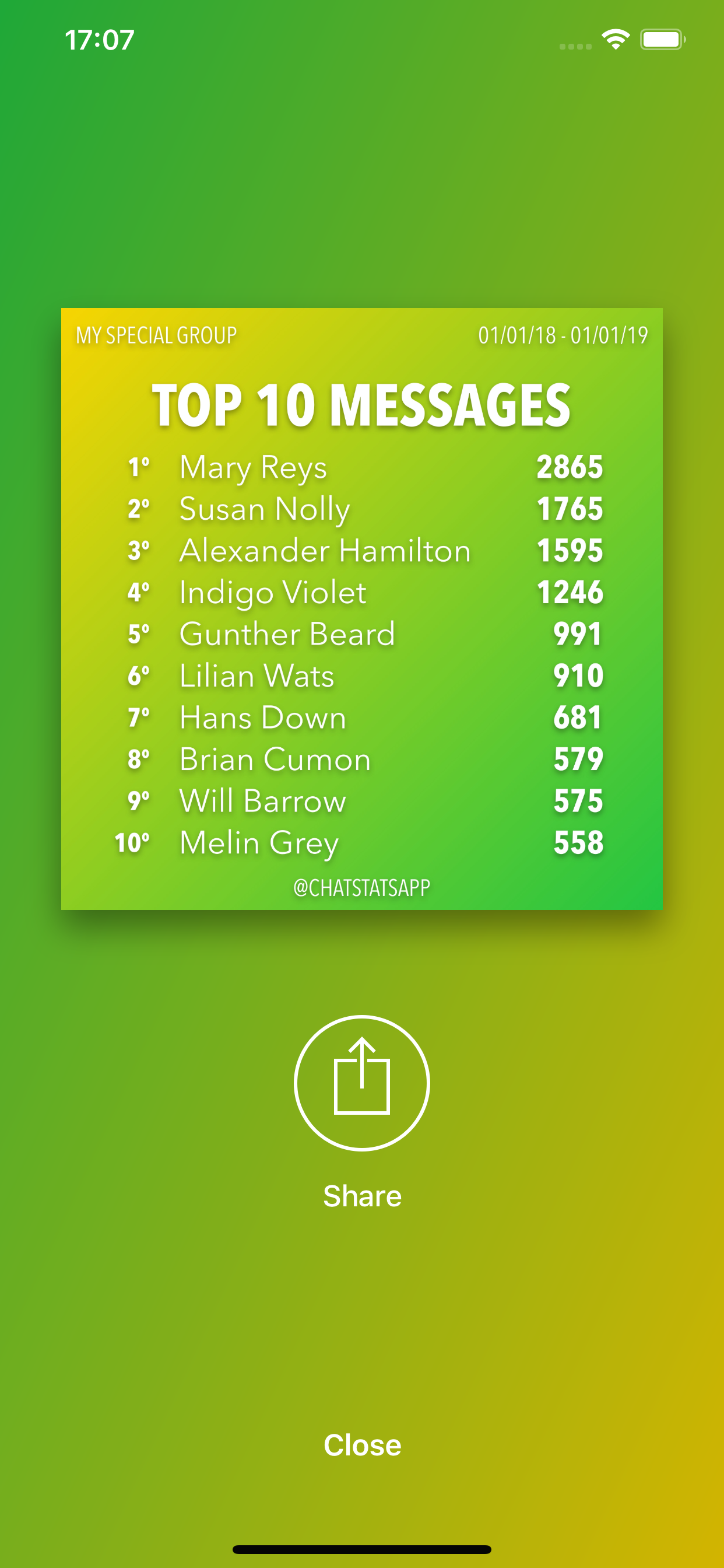 ChatStats screenshot 3