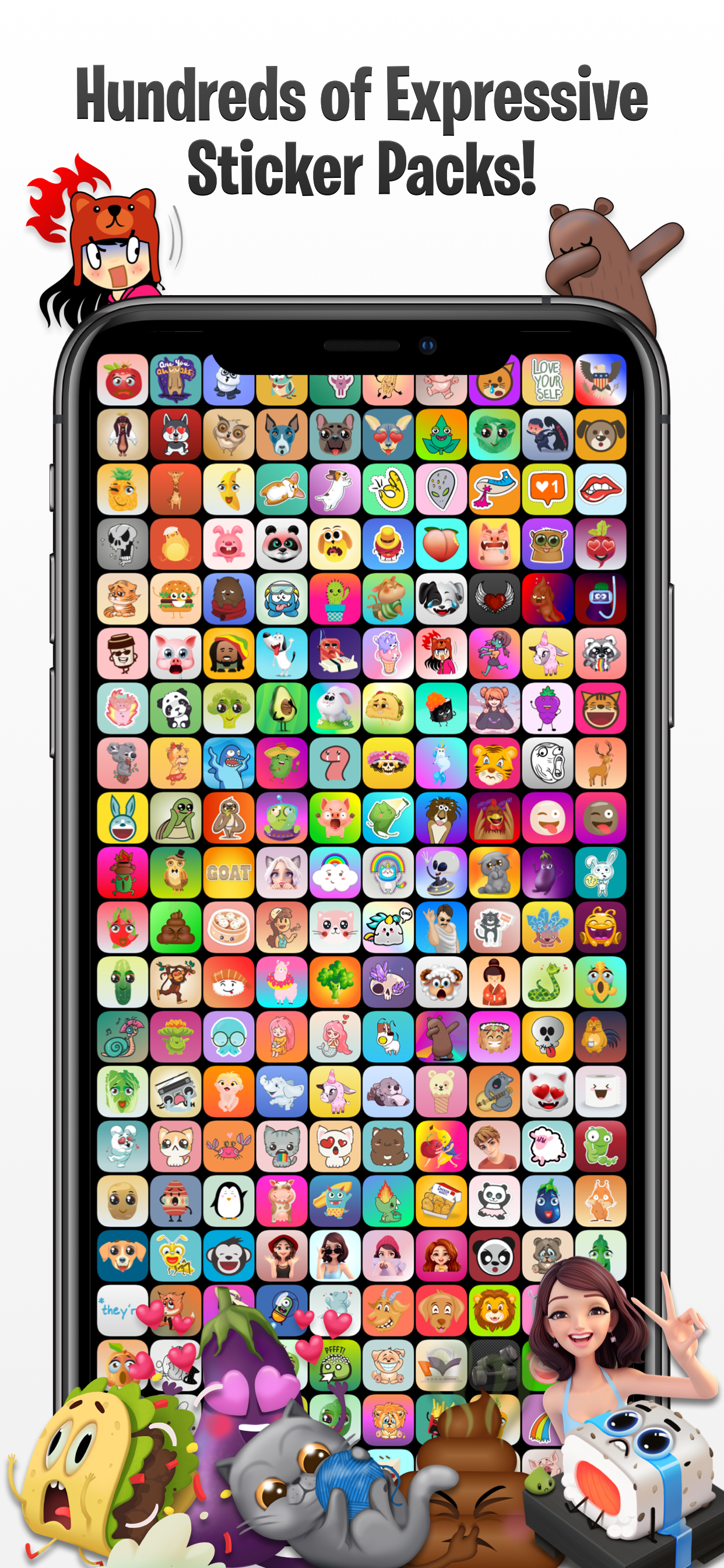 Moji™ Stickers Pics Text Mood
