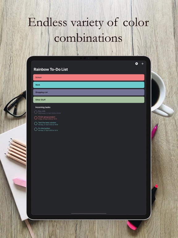 Screenshot #5 pour Rainbow TO-DO List & Reminders