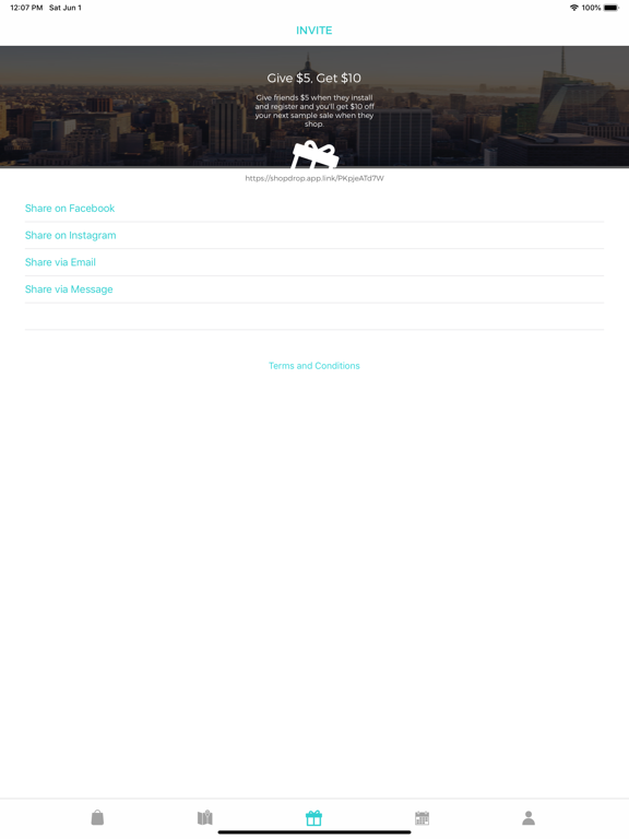 ShopDrop Sample Sales iPad screenshot 6 - Shopping app