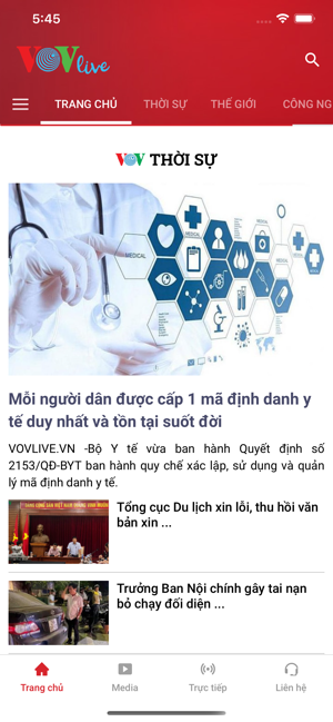 VOV Live – Sống cùng VOV
