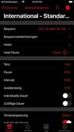 Screenshot von Ballroom Competition Trainer auf dem iPhone 2