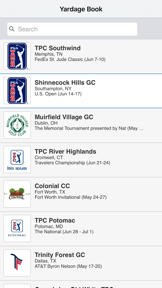 Yardage Book screenshot