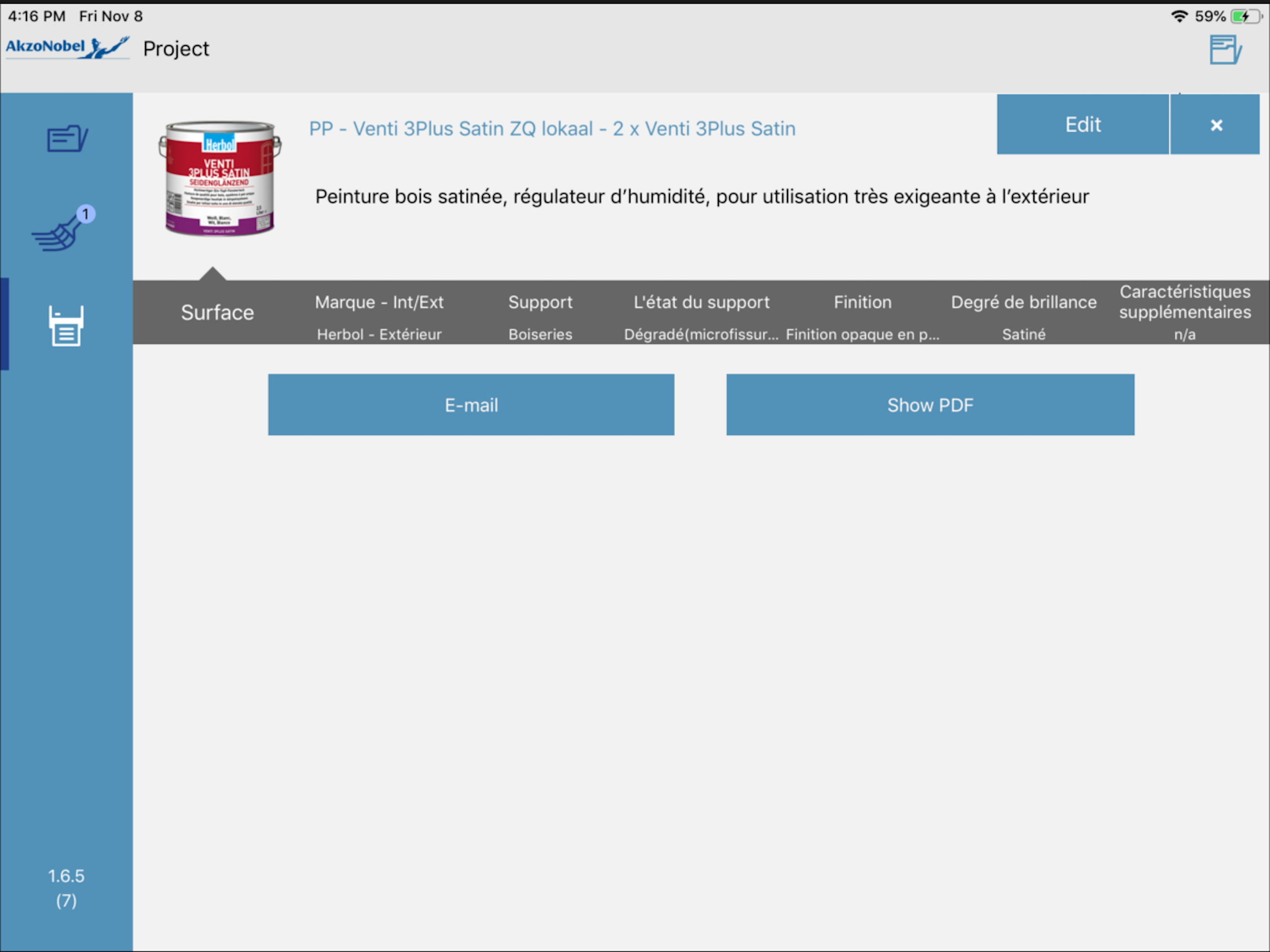 PaintSpec BE FR screenshot 4