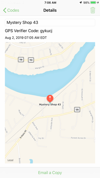 Screenshot 2 of GPS Verifier App