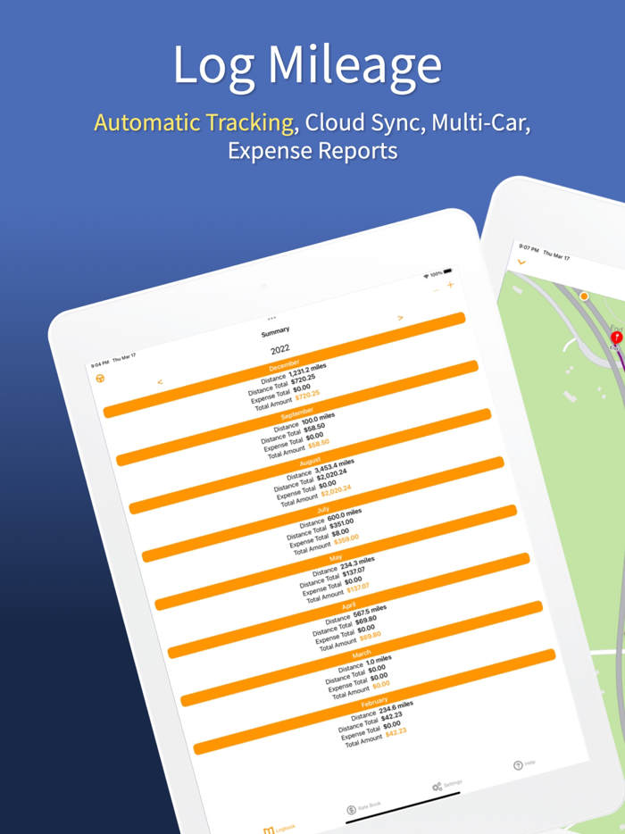 Mileage Tracker and Expense Log