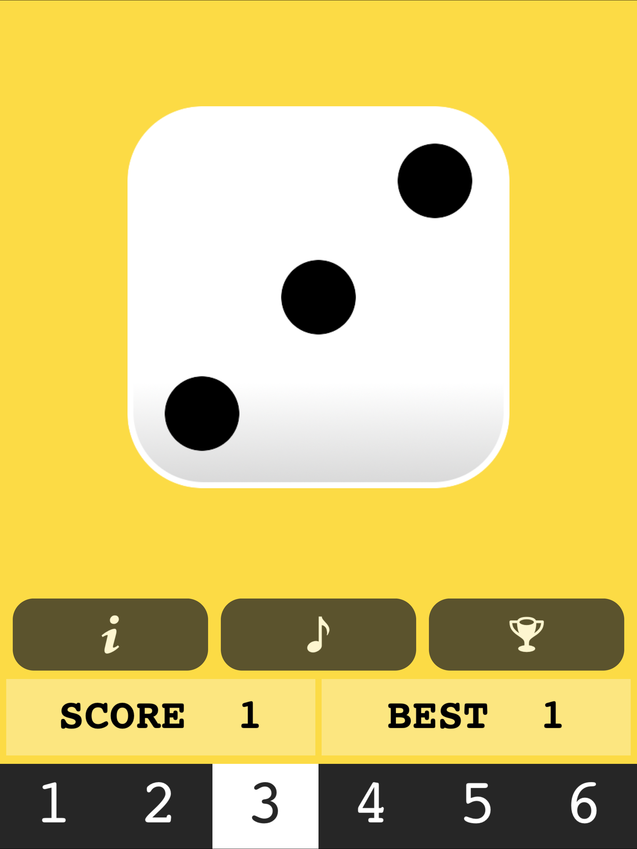 Lucky Dice Guessing Game