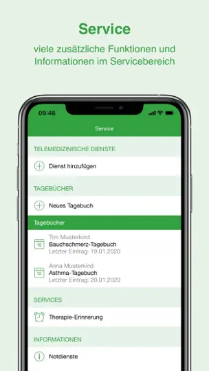 Screenshot von Meine Pädiatrische Praxis auf dem iPhone 3