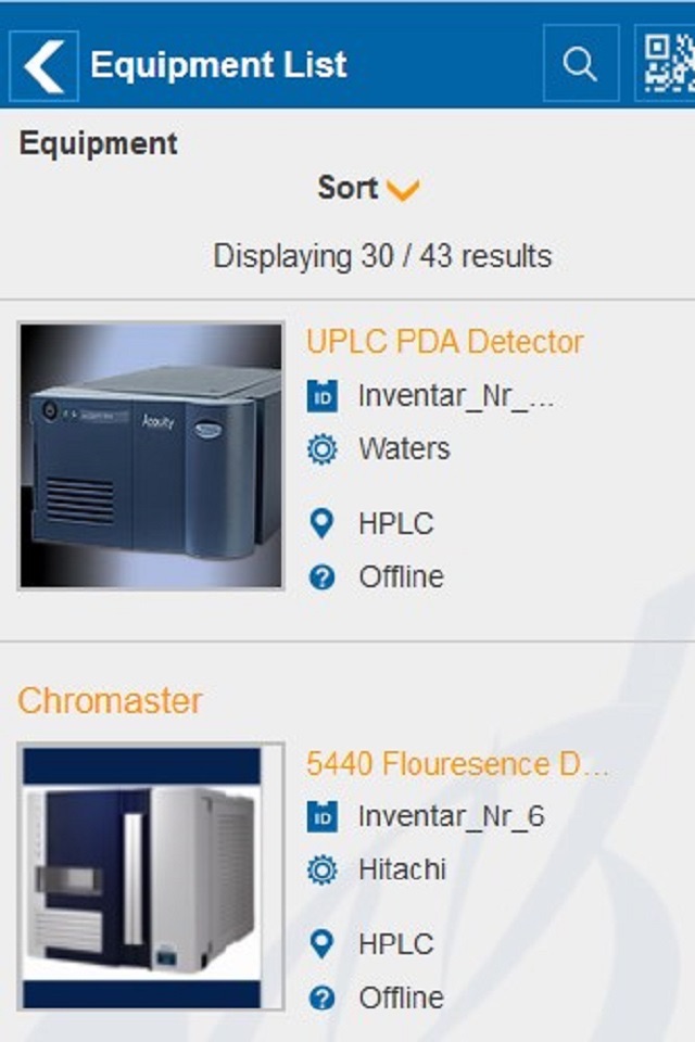 VWR Equipment Management screenshot 2