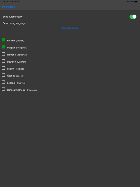 Songbook - Christian iPad screenshot 7 - Entertainment app