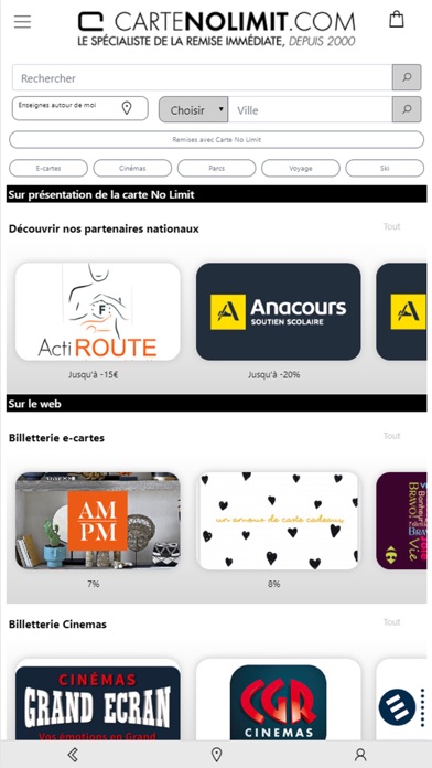 Screenshot #1 pour Carte No Limit - App