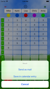 Mini Golf Score Card screenshot