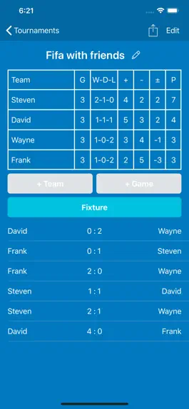 Game screenshot Custom League Tables mod apk