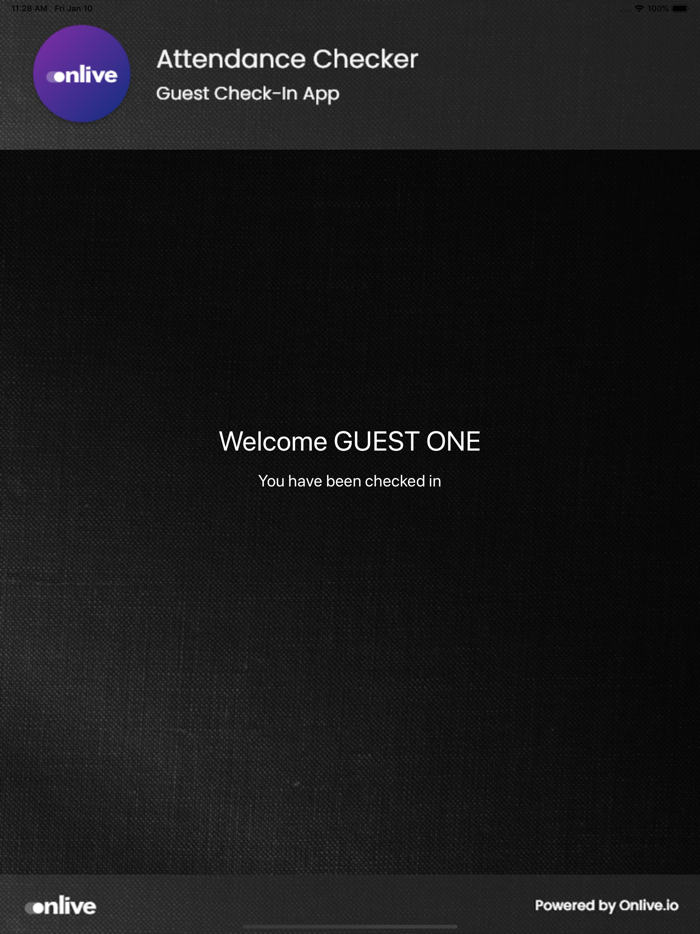 Onlive Guest Check-in